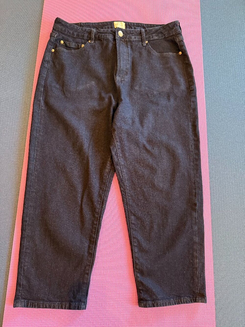 Eloquii Naomi Comfort Stretch Straight Leg Cropped Jeans Size 16